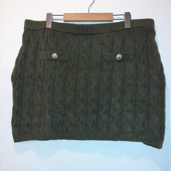 H&M green khaki skirt - Picture 4 of 4